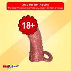 Solid Head Reusable Penis Extension Sleeve chocolate PES-026